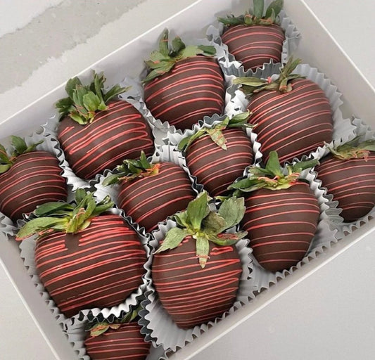 Valentine's Day Berries with Drizzle