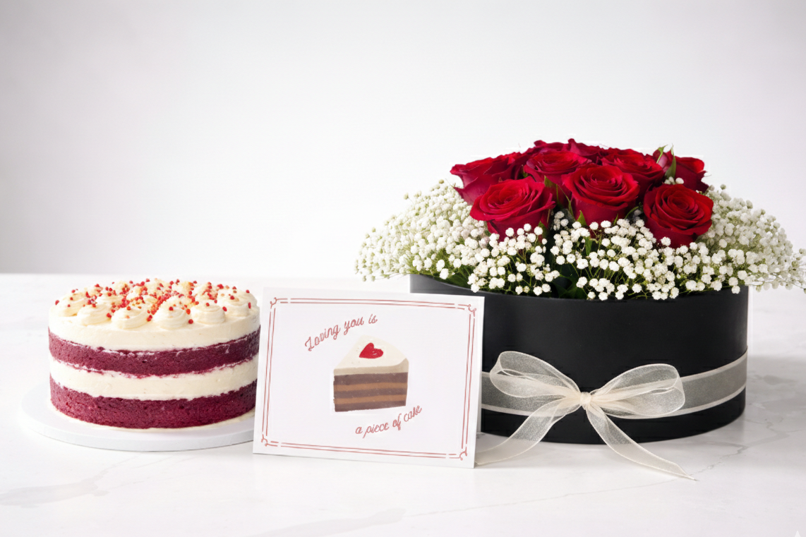 Red Velvet & Roses Valentine Bundle
