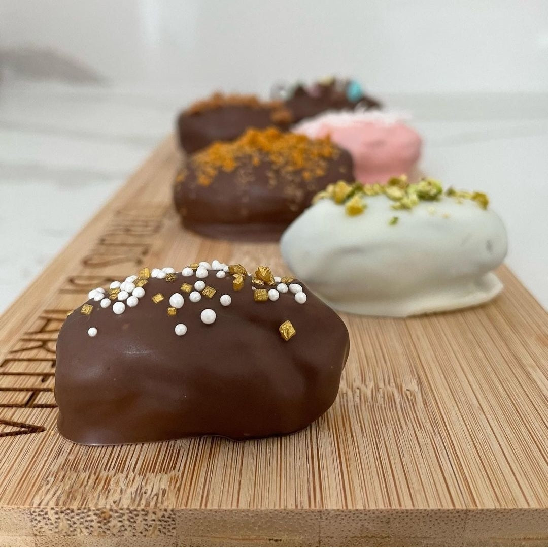 Chocolate Covered Stuffed Dates