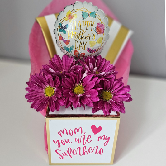 Mother's Day Floral & Chocolate Gift Box