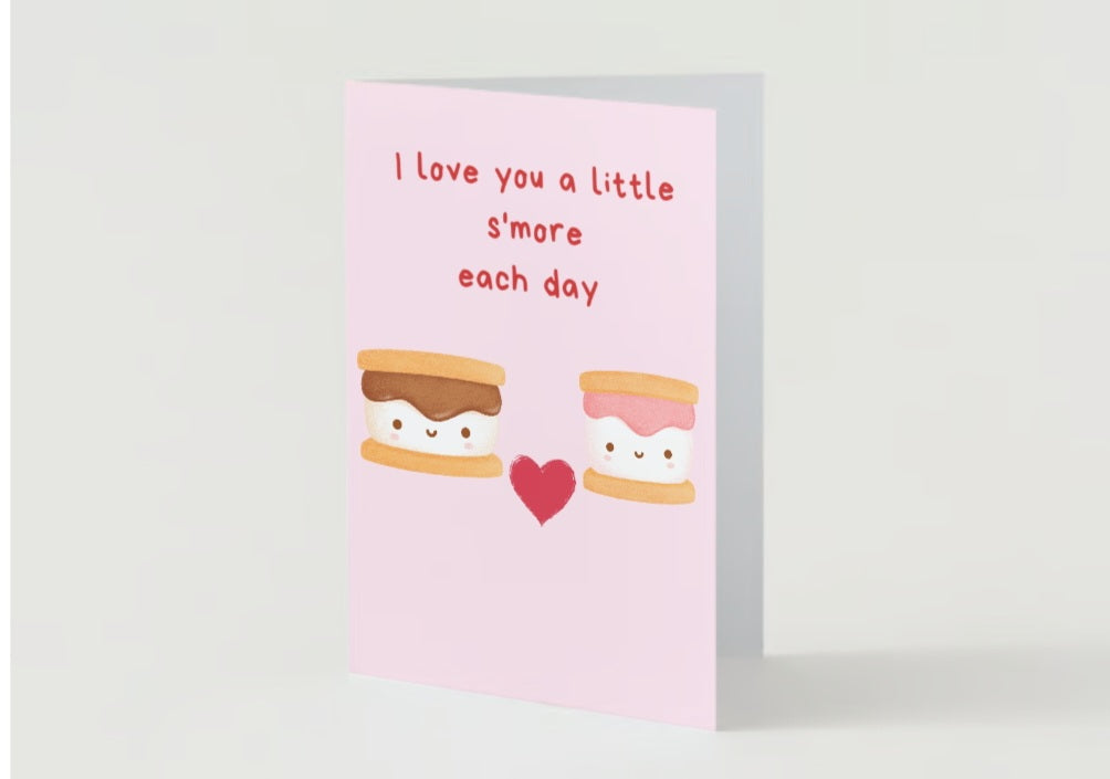 'I Love You a Little S'more...' Greeting Card.