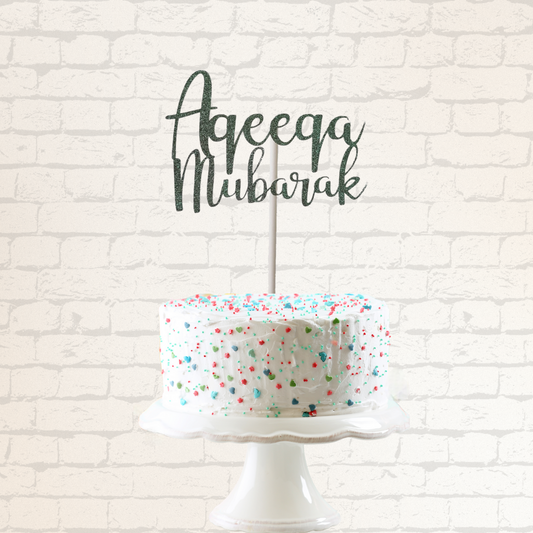 Aqeeqa Mubarak Cake Topper
