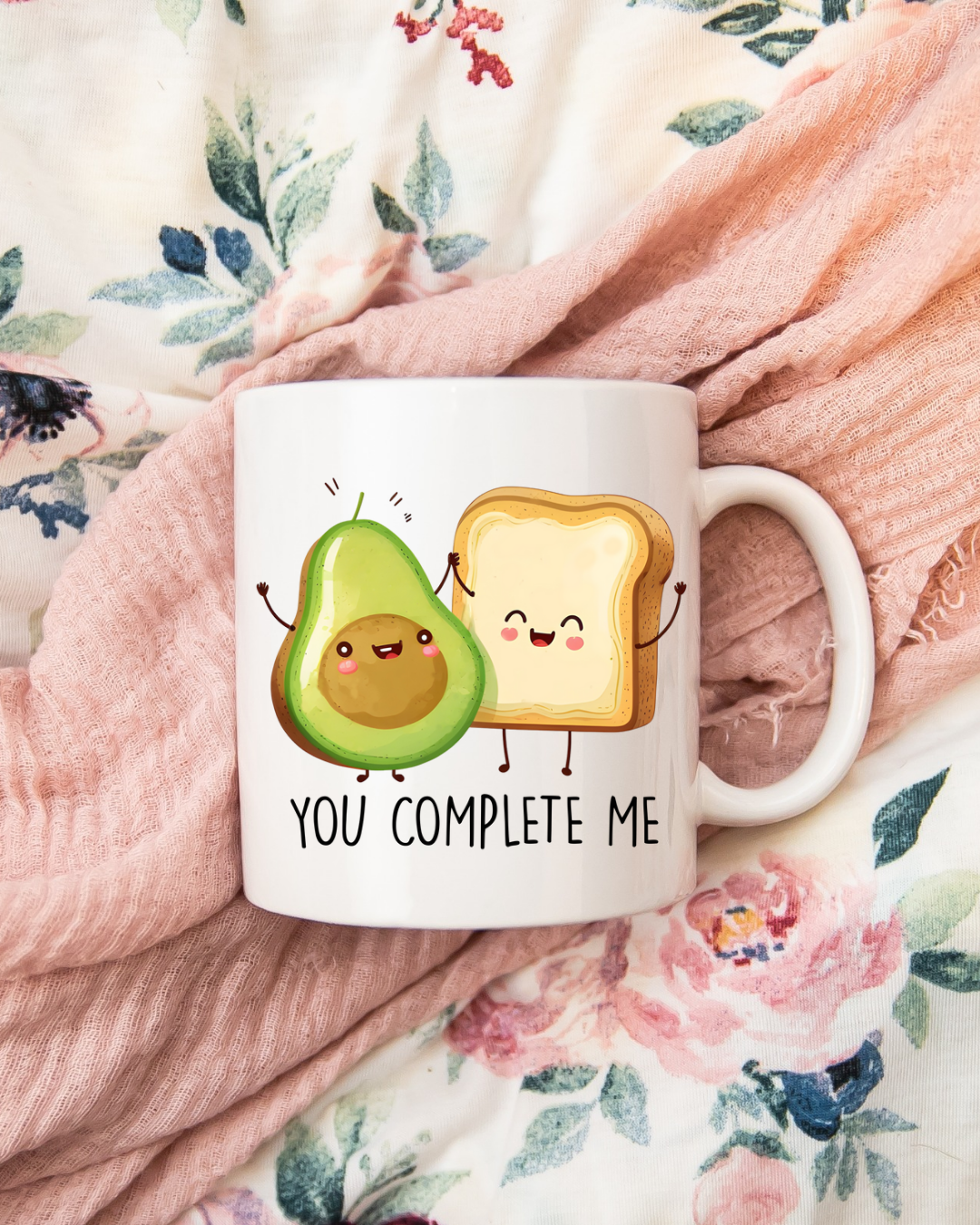 Avocado & Toast 'You Complete Me' Coffee Mug
