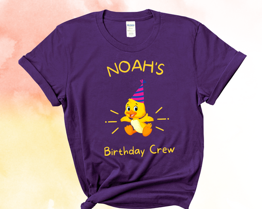 Duck-themed Birthday Crew Shirt