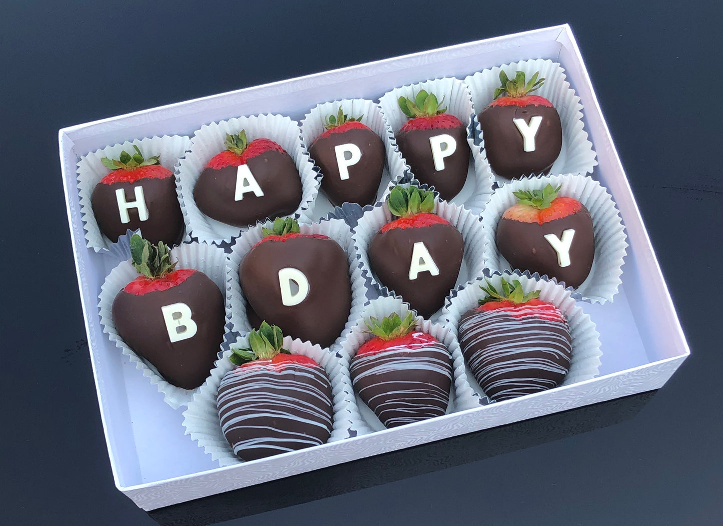 Chocolate Covered Strawberries - Happy BDay Box